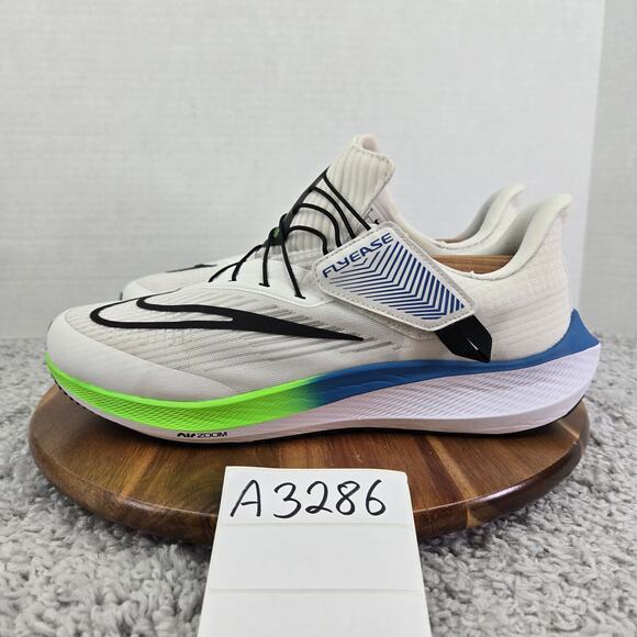Nike Air Zoom Pegasus FlyEase Platinum Tint Star Blue Gym Running Shoe Mens 11 - Picture 1 of 13